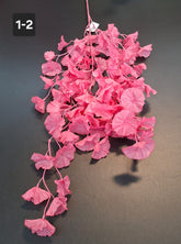 Ramură artificială decorativă - 82cm flori roz intens